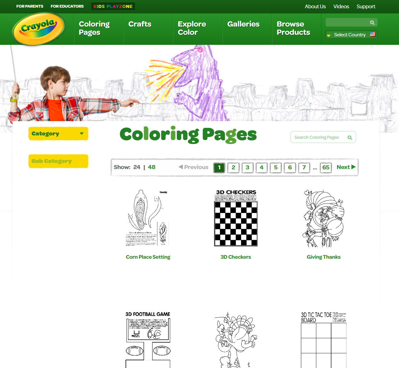 Free Colouring Pages from Crayola | Freebies.co.nz